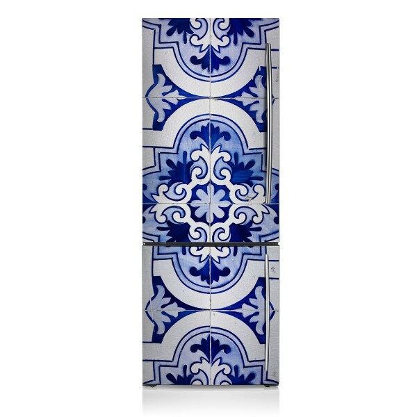 Magnetic fridge cover Blue plate