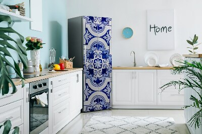 Magnetic fridge cover Blue plate