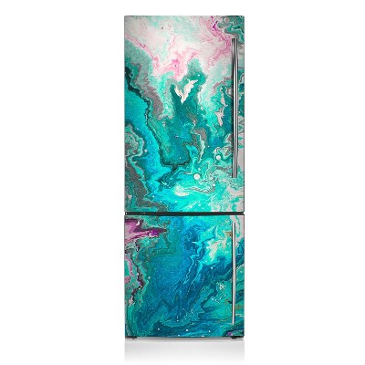 Magnetic fridge cover Green abstraction