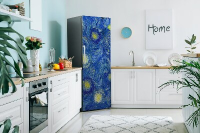 Magnetic fridge cover A flowering almond tree