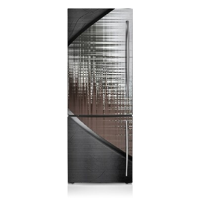 Magnetic fridge cover Silver abstraction