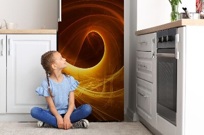 Magnetic fridge cover Wavy flame