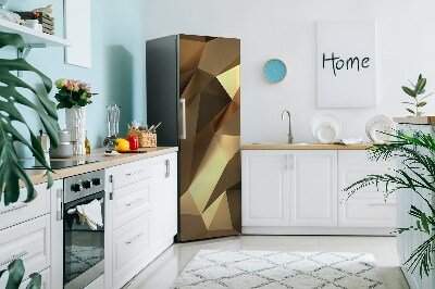 Magnetic fridge cover Golden foil