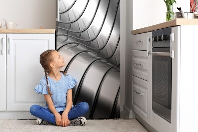 Magnetic fridge cover Metallic