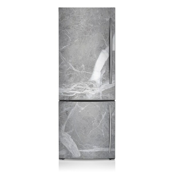 Magnetic fridge cover Gray marble