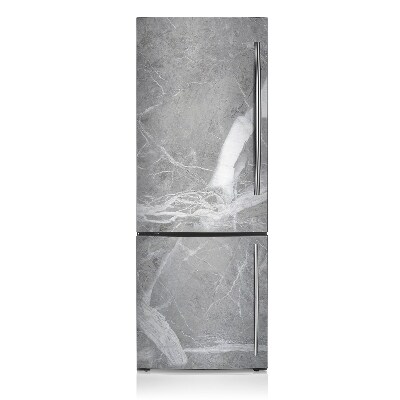 Magnetic fridge cover Gray marble