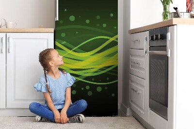 Magnetic fridge cover Green stripes