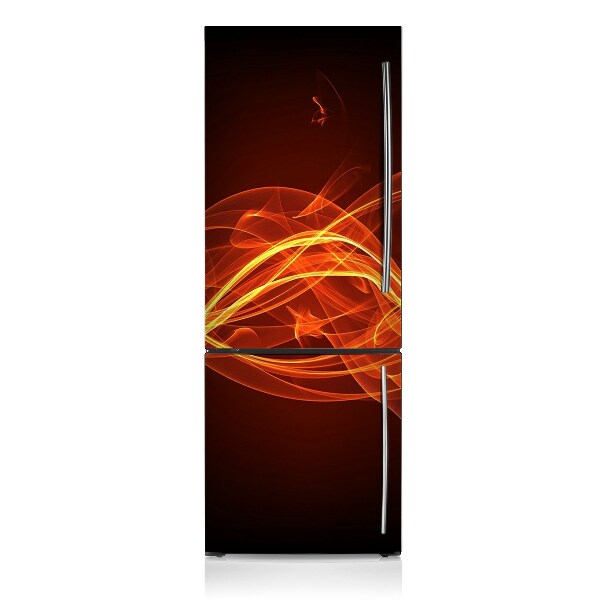 Magnetic fridge cover Red flame