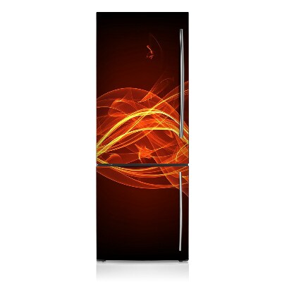 Magnetic fridge cover Red flame