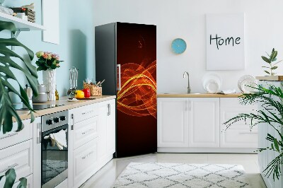 Magnetic fridge cover Red flame