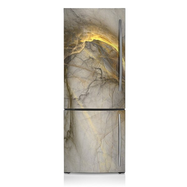 Magnetic fridge cover Marble gold
