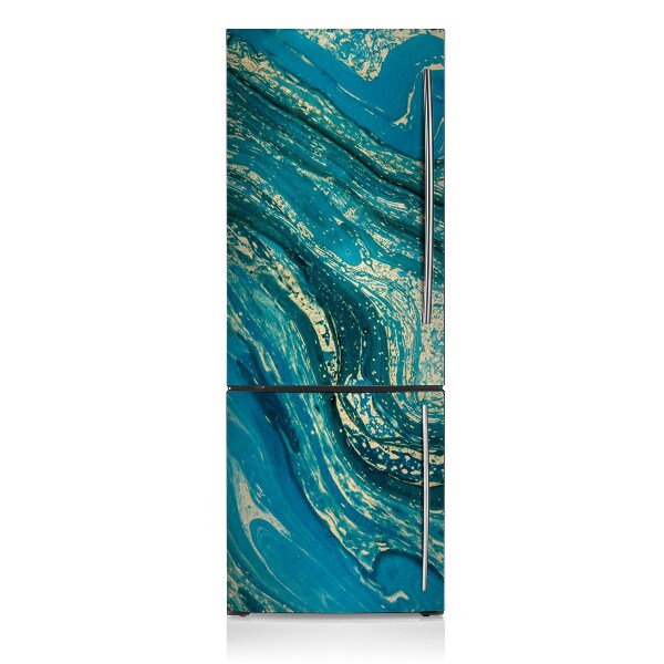 Magnetic fridge cover Abstract blue