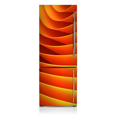 Magnetic fridge cover Orange waves