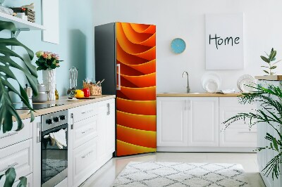 Magnetic fridge cover Orange waves