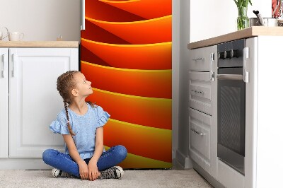 Magnetic fridge cover Orange waves