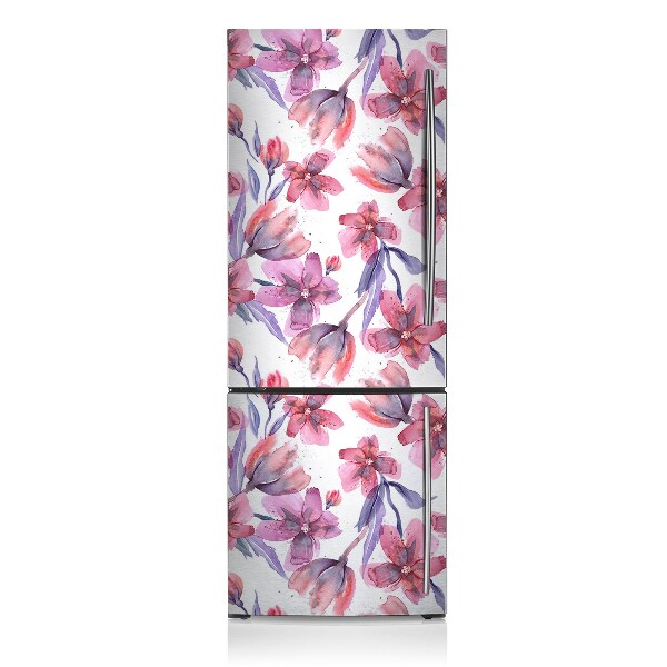 Magnetic fridge cover Pastel flowers