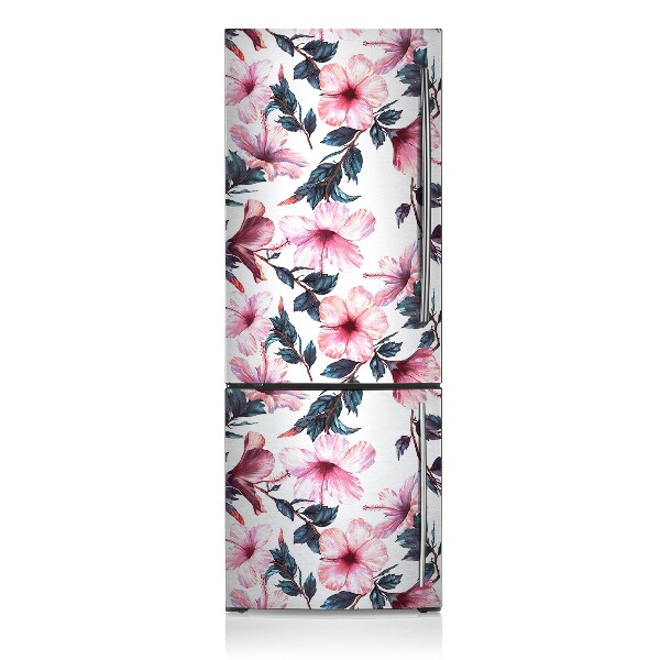 Magnetic fridge cover Hibiscus flowers