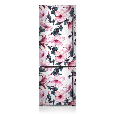 Magnetic fridge cover Hibiscus flowers