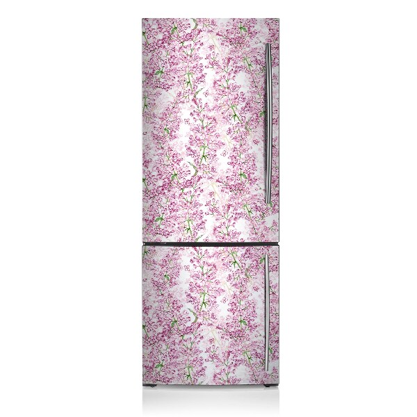 Magnetic fridge cover Purple flowers