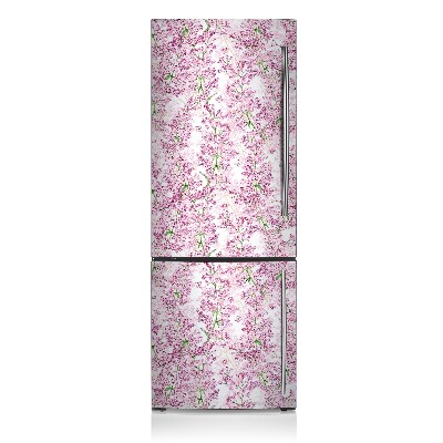 Magnetic fridge cover Purple flowers