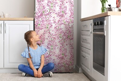 Magnetic fridge cover Purple flowers