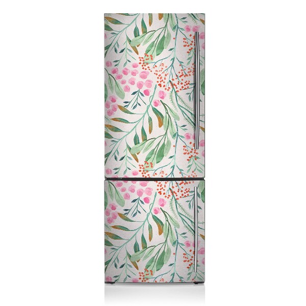 Magnetic fridge cover Rowan leaves