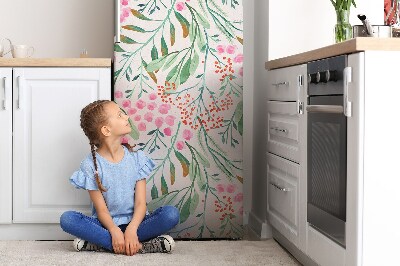 Magnetic fridge cover Rowan leaves