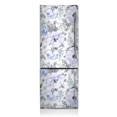 Magnetic fridge cover Blue roses