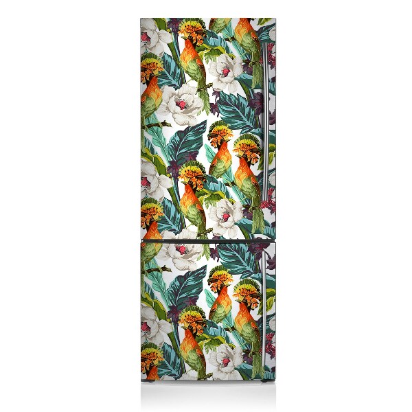 Decoration fridge cover Exotic birds