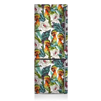 Decoration fridge cover Exotic birds