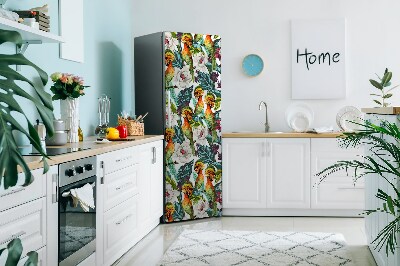 Decoration fridge cover Exotic birds