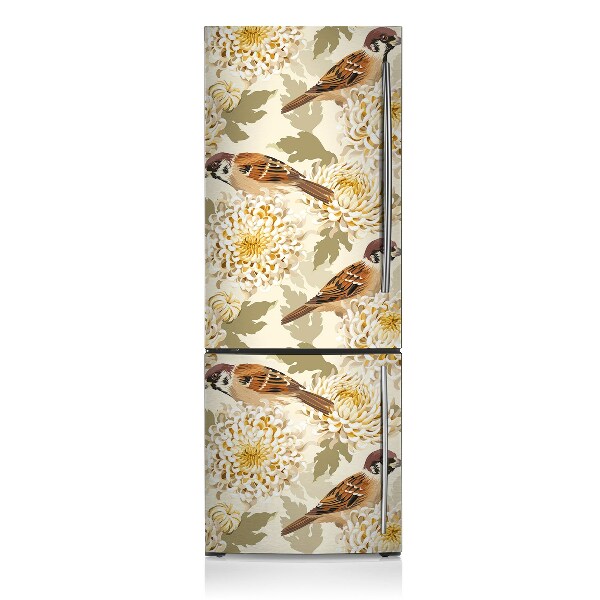 Decoration fridge cover Golden birds