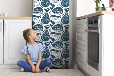 Decoration fridge cover Whale