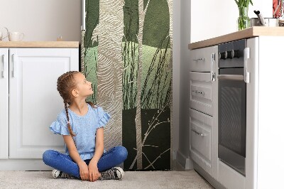 Decoration fridge cover Trees