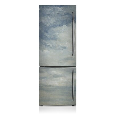 Decoration fridge cover Blue clouds