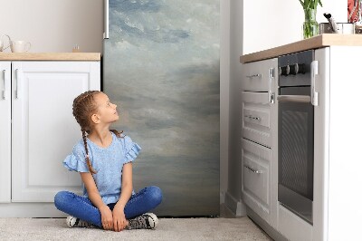 Decoration fridge cover Blue clouds