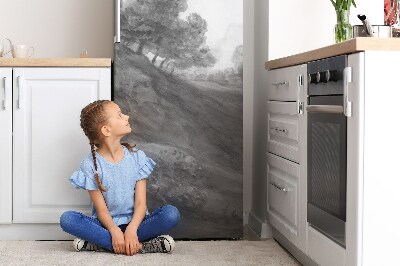 Decoration fridge cover Victial landscape