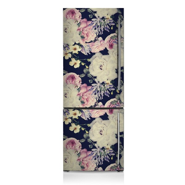 Decoration fridge cover Baroque flowers