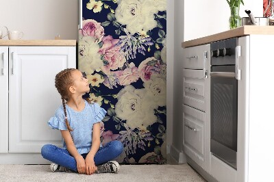 Decoration fridge cover Baroque flowers