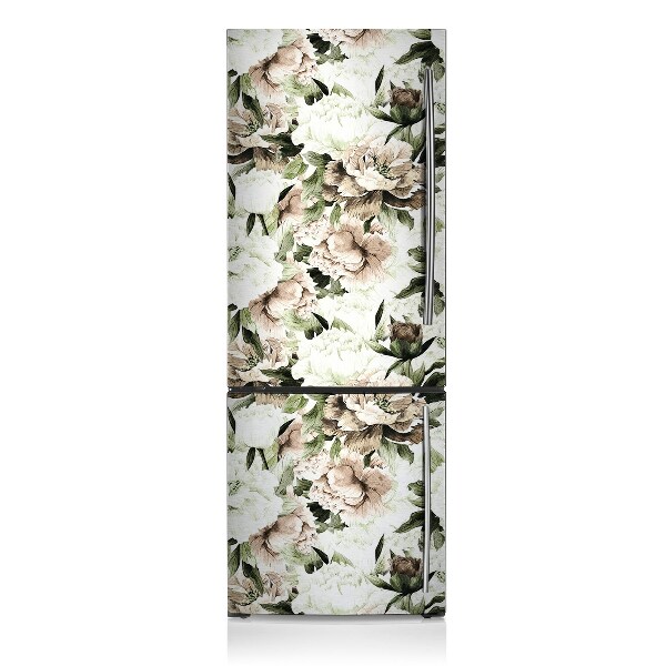 Magnetic fridge cover Blooming peony