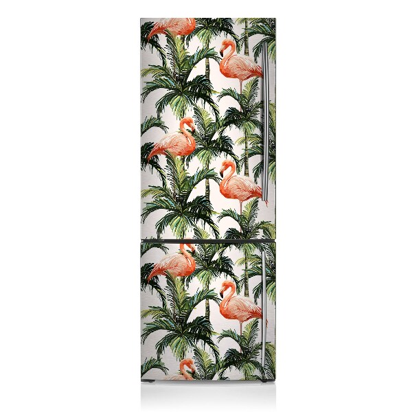 Magnetic fridge cover Flamingos