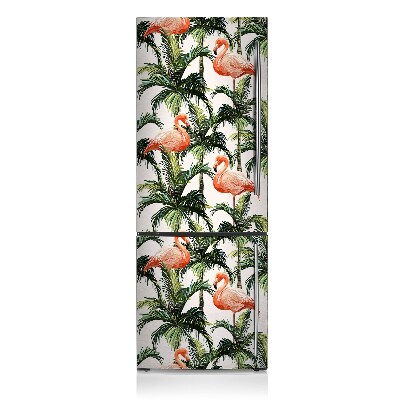 Magnetic fridge cover Flamingos