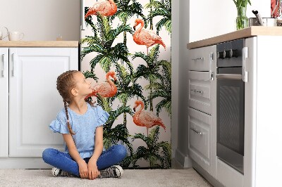 Magnetic fridge cover Flamingos