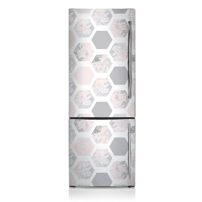 Magnetic fridge cover Hexagonal