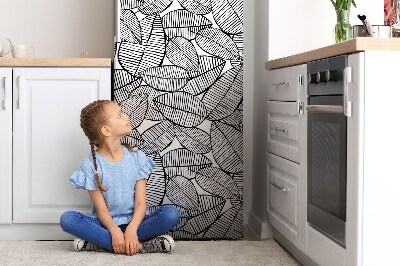 Magnetic fridge cover Tropical pattern