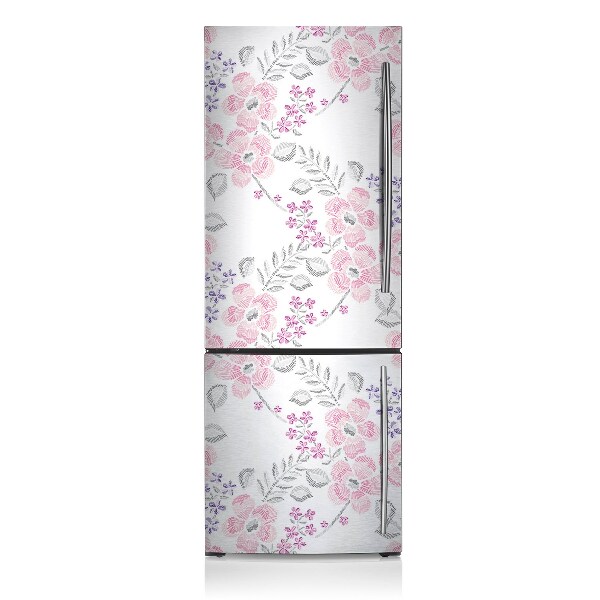 Magnetic fridge cover Floral pattern