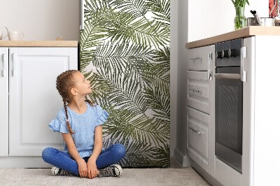 Magnetic fridge cover Exotic leaves