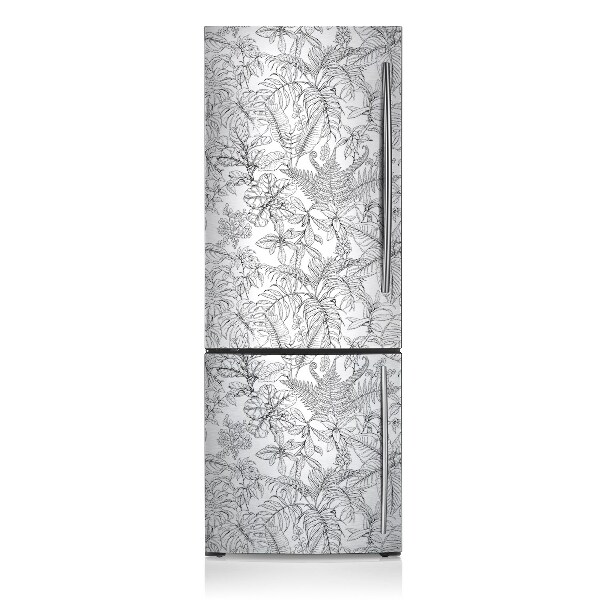 Magnetic fridge cover Tropical sketch