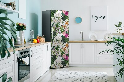 Magnetic fridge cover Exotic flowers