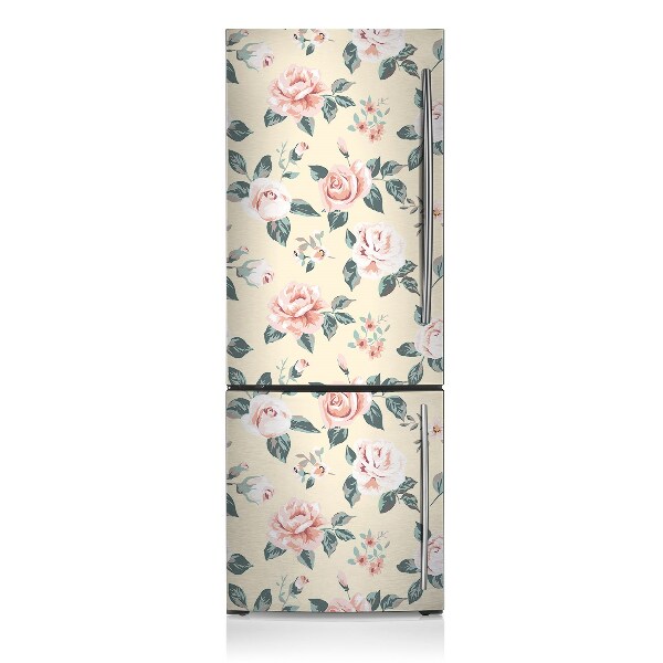 Magnetic fridge cover Vintage roses